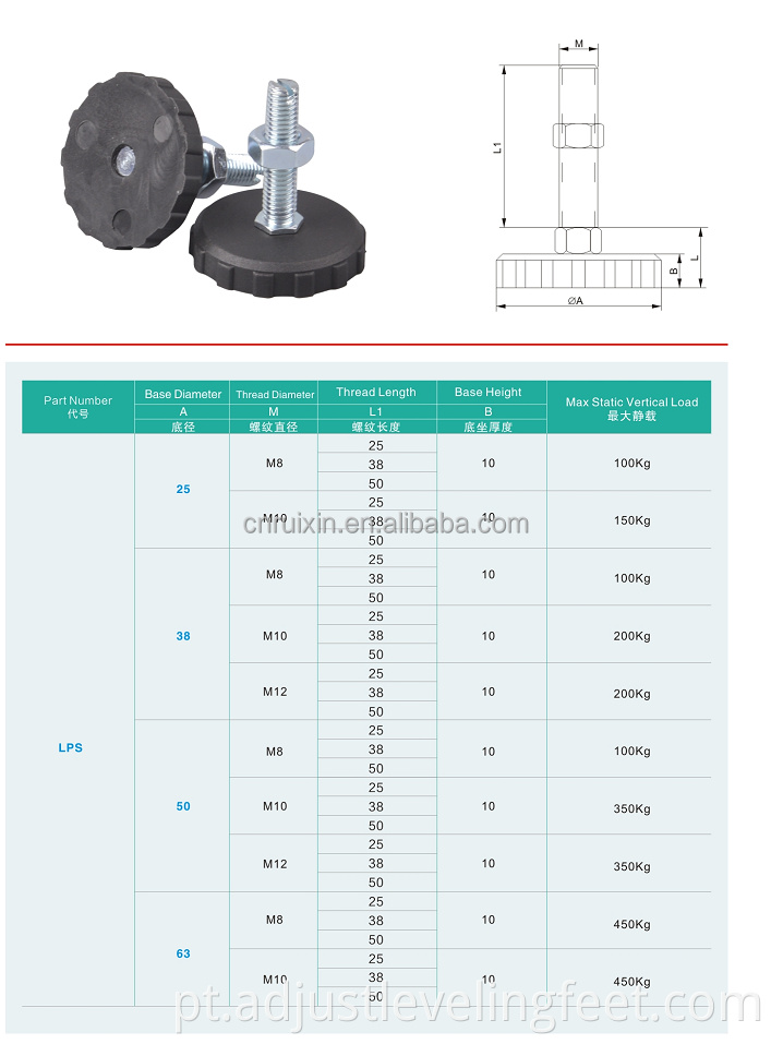 Modern design adjustable for home office leveling feet